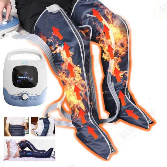 Hot Compress Leg Massager LCD Display Five-gear Pressure Adjustment Pneumatic Air Wave Massager Timing Leg Massager Hot Compress Leg Massager LCD Display Five-gear Pressure Adjustment Pneumatic Air Wave Massager Timing Leg Massager