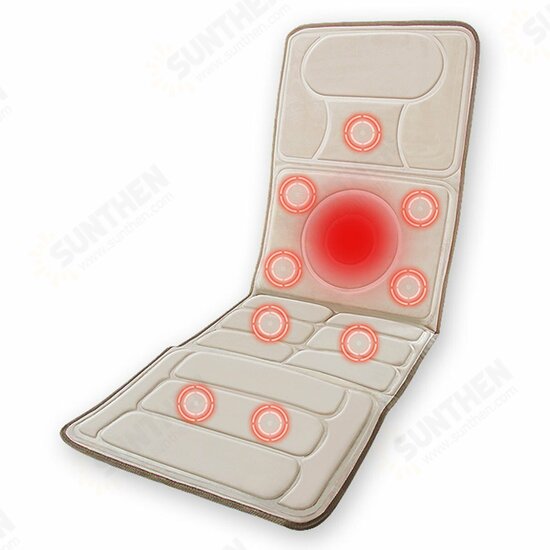 Infrared Heating Full Body Massage Cushion Heated Therapy Back Massage Chair Cushion Full Body Renmote Control Foldable Car Massage Cushion