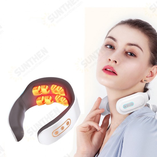 810 Multifunctional 8 Heads Neck Massager AIR Intelligent Control Shoulder Neck Massager 16-gear Four Modes Neck Relaxtion Massager