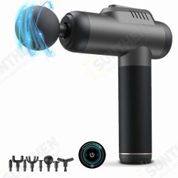 A1-8D Massage Guns Deep Tissue Percussion Muscle Massager 6 Gear Adjustable Type-C Rechargeable Power Display with 8 Heads A1-8D Massage Guns Deep Tissue Percussion Muscle Massager 6 Gear Adjustable Type-C Rechargeable Power Display with 8 Heads