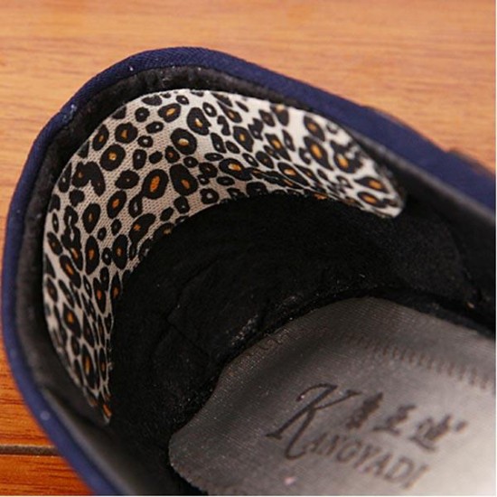 Leopard Print Silicon Heel Pad Shoe Anti-slip Pad