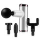 Mini Deep Tissue Massage Guns Electric Percussive Muscle Vibration Pain Relief Massager W/ 4pcs Massage Heads