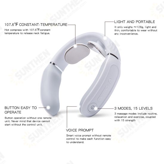 Cervical Massager 4356E Intelligent Multifunctional Vibration Pulse Heating Home Intelligent Physiotherapy Massage Instrument Cervical Massager 4356E Intelligent Multifunctional Vibration Pulse Heating Home Intelligent Physiotherapy Massage Instrument