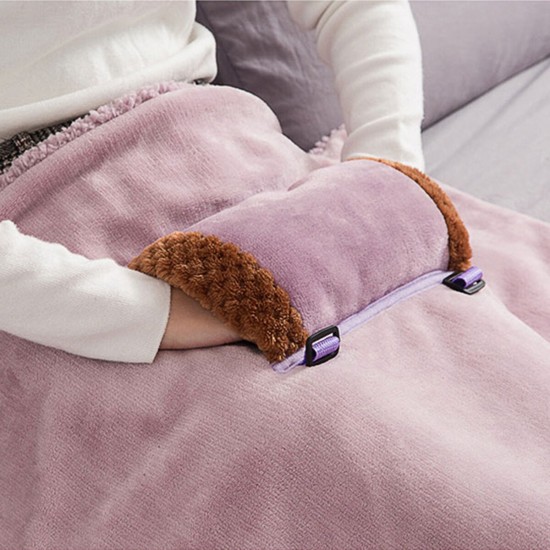 USB Electric Heated Blanket Shawl Heating Washable Winter Hand Knee Warm Home Office Heated Mat