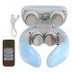 USB Rechargeable Electric Cervical Massager 9 Gears Neck Shoulders Body Heating Kneading Shiatsu Massager