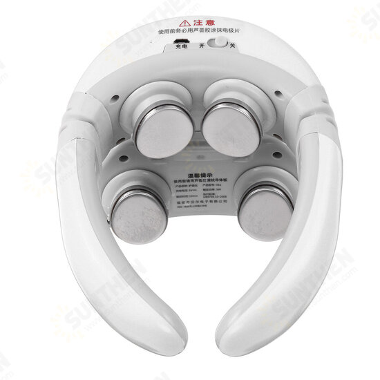 USB Rechargeable Electric Cervical Massager 9 Gears Neck Shoulders Body Heating Kneading Shiatsu Massager USB Rechargeable Electric Cervical Massager 9 Gears Neck Shoulders Body Heating Kneading Shiatsu Massager