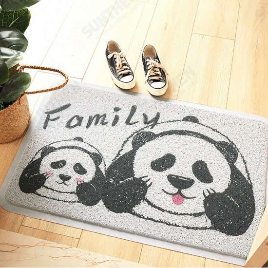 Animal Floor Mat Anti-slide PVC Wire Area Panda Rug Mug Door Carpet Home Decorations