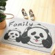 Animal Floor Mat Anti-slide PVC Wire Area Panda Rug Mug Door Carpet Home Decorations