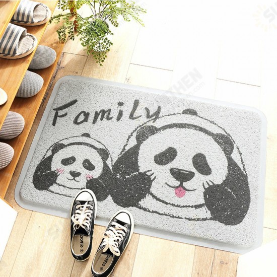 Animal Floor Mat Anti-slide PVC Wire Area Panda Rug Mug Door Carpet Home Decorations