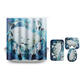 B68916 White Wolf Dream Catcher Bathroom Shower Curtain Lid Toilet Mat Cover Bath Floor Mat