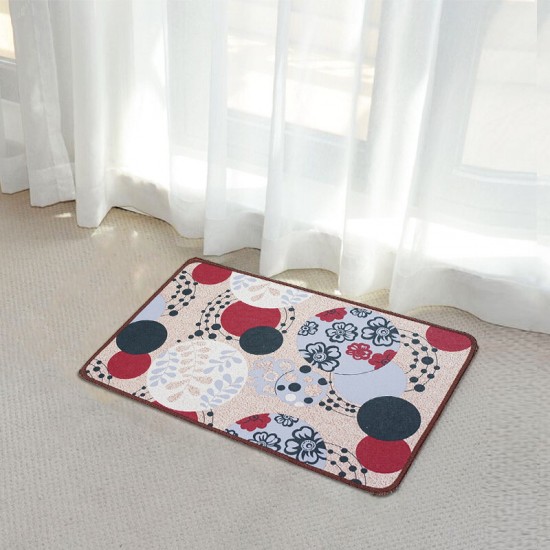 Mandala Printed Mats Retro Flower Printed Carpet Mat Non-slip Doormat for Kitchen Bathroom Toilet Home Decoration