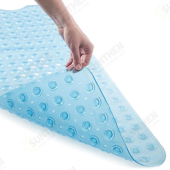 KC-BM23 Rectangle Non-Slip Mat Machine Washable Bathtub Sution Cup Mat Clear Antibacterial