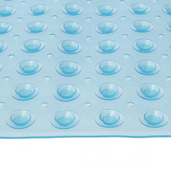 KC-BM23 Rectangle Non-Slip Mat Machine Washable Bathtub Sution Cup Mat Clear Antibacterial
