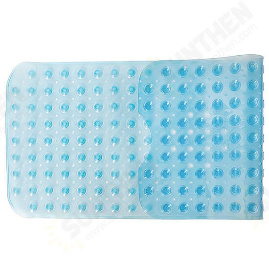 KC-BM23 Rectangle Non-Slip Mat Machine Washable Bathtub Sution Cup Mat Clear Antibacterial