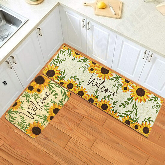 Kitchen Non-Slip Mat Living Room Bedside Floor Carpet Rug Machine Washable