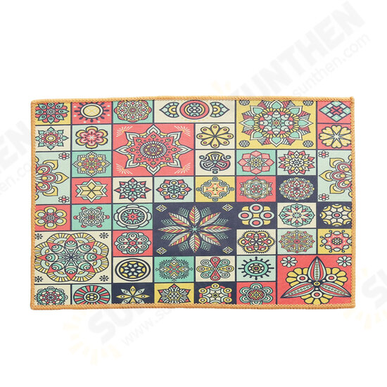 Polyester Carpet Rug Bedside Rug Geometric Floor Mat Living Room Bedroom Carpet for Home Decor