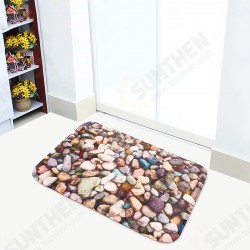 Stones Soft Flannel Kitchen Living Room Floor Mat Rug Non-slip Door Mat Carpet Stones Soft Flannel Kitchen Living Room Floor Mat Rug Non-slip Door Mat Carpet