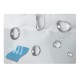 Waterproof Bathroom Shower Curtain Non-Slip European Marine Starfish Style Toilet Cover Mat Rug Pad Set
