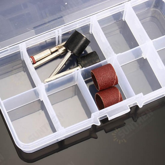 10/24 Grid Multifunctional Storage Box Adjustable Tool Case for Rotary Tool Accessories