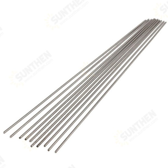 10pcs 2mmx250mm Titanium Round Bar Grade 5 Rod Tube