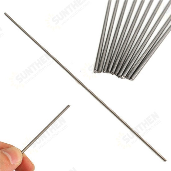 10pcs 2mmx250mm Titanium Round Bar Grade 5 Rod Tube