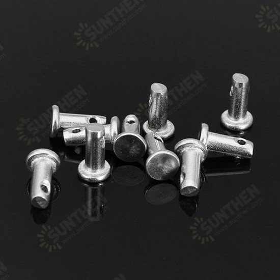 10pcs GB882 M3x10/M4x10 Locating Pin 304 Stainless Steel Cylindrical Pin Flat Head with Hole