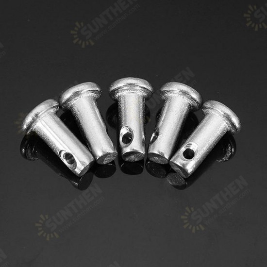 10pcs GB882 M3x10/M4x10 Locating Pin 304 Stainless Steel Cylindrical Pin Flat Head with Hole