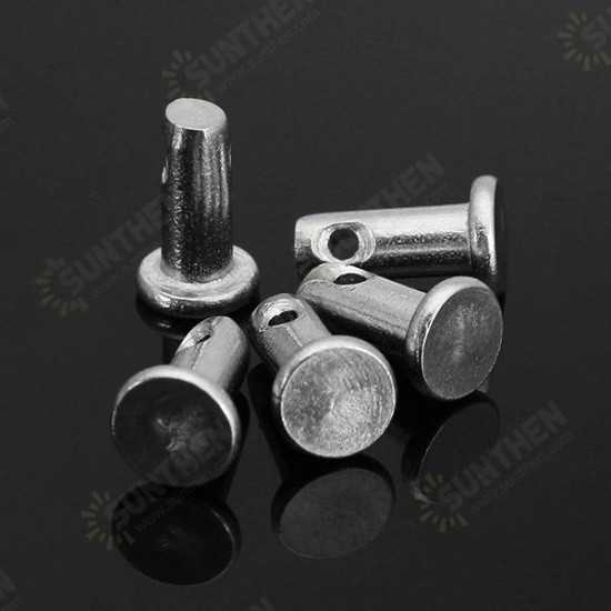 10pcs GB882 M3x10/M4x10 Locating Pin 304 Stainless Steel Cylindrical Pin Flat Head with Hole