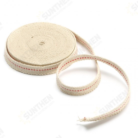 1/2 Inch Flat Cotton Wick 15 Foot Oil Lamps and Lanterns Cotton Wick 4.5M Length