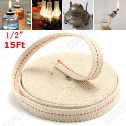 1/2 Inch Flat Cotton Wick 15 Foot Oil Lamps and Lanterns Cotton Wick 4.5M Length 1/2 Inch Flat Cotton Wick 15 Foot Oil Lamps and Lanterns Cotton Wick 4.5M Length