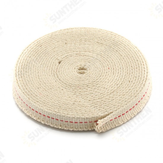 1/2 Inch Flat Cotton Wick 15 Foot Oil Lamps and Lanterns Cotton Wick 4.5M Length