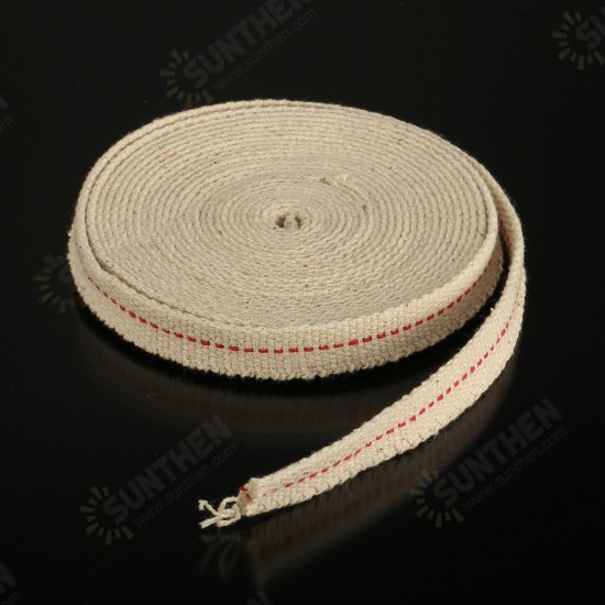 1/2 Inch Flat Cotton Wick 15 Foot Oil Lamps and Lanterns Cotton Wick 4.5M Length