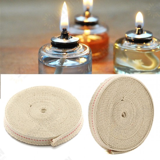 1/2 Inch Flat Cotton Wick 15 Foot Oil Lamps and Lanterns Cotton Wick 4.5M Length