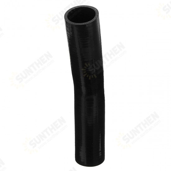 150mm Black Silicone Hose Rubber 15 Degree Elbow Bend Hose Air Water Coolant Joiner Pipe Tube