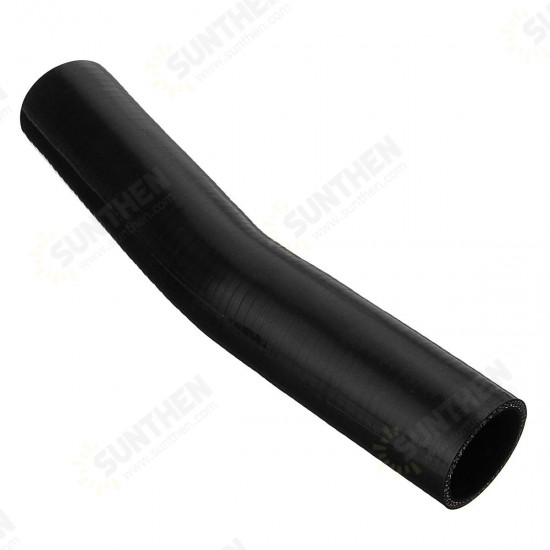 150mm Black Silicone Hose Rubber 15 Degree Elbow Bend Hose Air Water Coolant Joiner Pipe Tube