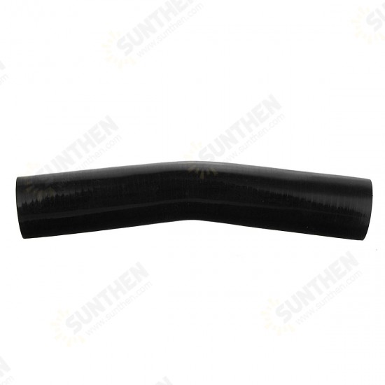 150mm Black Silicone Hose Rubber 15 Degree Elbow Bend Hose Air Water Coolant Joiner Pipe Tube