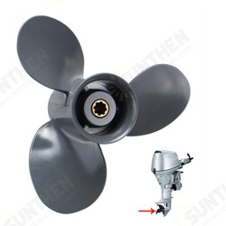 3 Blade Aluminum 12.439 1/4 x 10 Outboard Engine Propeller Prop for Honda 15-20HP 3 Blade Aluminum 12.439 1/4 x 10 Outboard Engine Propeller Prop for Honda 15-20HP