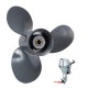 3 Blade Aluminum 12.439 1/4 x 10 Outboard Engine Propeller Prop for Honda 15-20HP