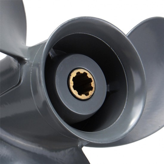 3 Blade Aluminum 12.439 1/4 x 10 Outboard Engine Propeller Prop for Honda 15-20HP