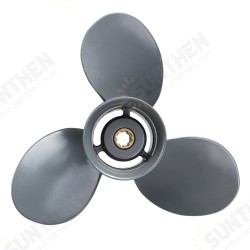 3 Blade Aluminum 12.439 1/4 x 10 Outboard Engine Propeller Prop for Honda 15-20HP 3 Blade Aluminum 12.439 1/4 x 10 Outboard Engine Propeller Prop for Honda 15-20HP