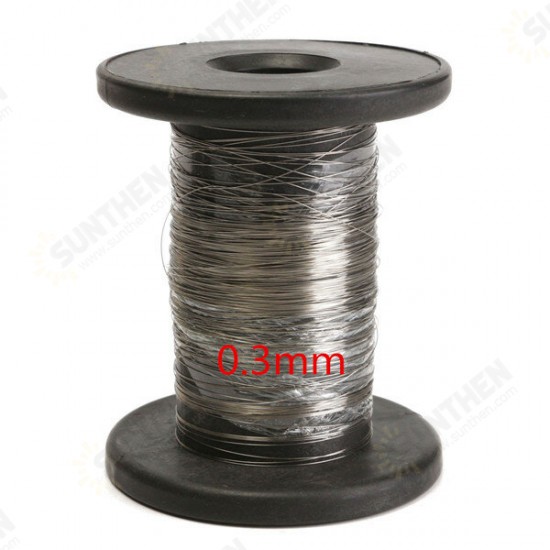 304 Stainless Steel Wire Length 30M Bright Wire Single Hard Wire Diameter 0.2/0.3/0.4/0.5/0.6mm