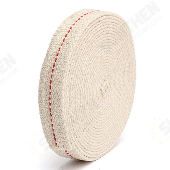 3/4 Inch Flat Cotton Wick 15 Foot Length Wick For Oil Lamps and Lanterns 4.5M