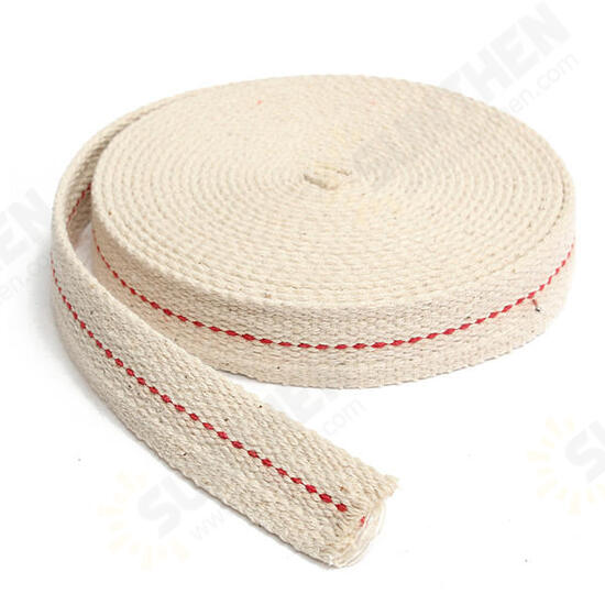 3/4 Inch Flat Cotton Wick 15 Foot Length Wick For Oil Lamps and Lanterns 4.5M