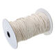 3/4/5/6mm Natural White Braided Wire Cotton Twisted Cord Rope DIY Craft Macrame String