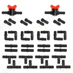 34PCS Irrigation Watering Kits System Graden Transprant Hose Kit Mist Cooling Irrigation System for Greenhouse 34PCS Irrigation Watering Kits System Graden Transprant Hose Kit Mist Cooling Irrigation System for Greenhouse