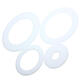 3mm Thick Round White Acrylic Disc Ring Laser Cut Plastic Circles