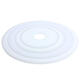 3mm Thick Round White Acrylic Disc Ring Laser Cut Plastic Circles