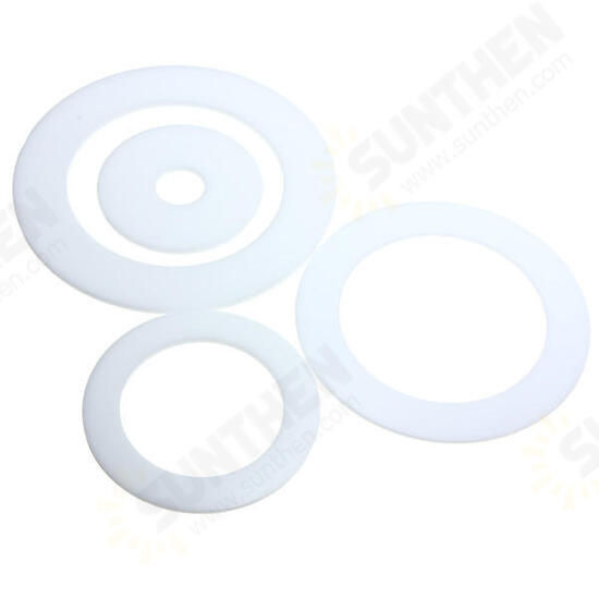 3mm Thick Round White Acrylic Disc Ring Laser Cut Plastic Circles