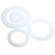 3mm Thick Round White Acrylic Disc Ring Laser Cut Plastic Circles