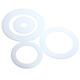 3mm Thick Round White Acrylic Disc Ring Laser Cut Plastic Circles